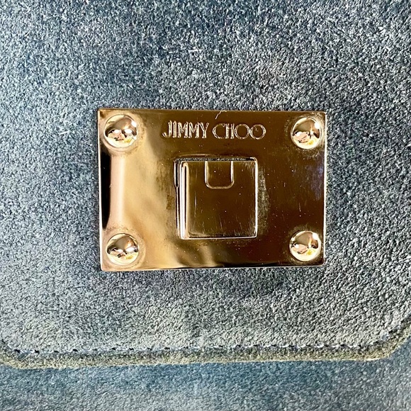 |SOLD| Jimmy Choo Leather & Suede Envelope Clutch/Pouch - Picture 3 of 10